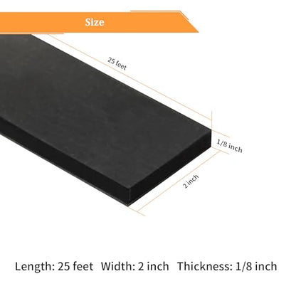 Solid Neoprene Rubber Strips with Adhesive Backing 1