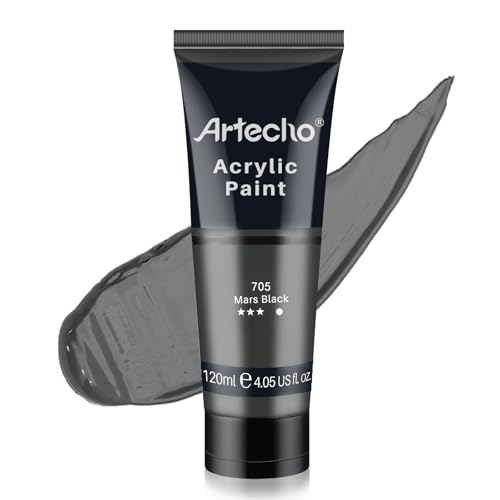 Mars Black Acrylic Paint 120ml (4.05 Fl Oz)