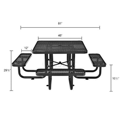 46" Square Picnic Table