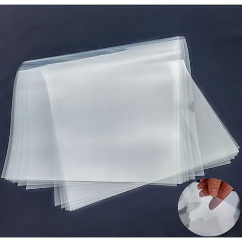 Transparent Blank Mylar Stencil Sheets for Cutting (12 Count)