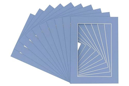 Pack of Ten Acid Free 8x10 Mats Bevel Cut for 5x8 Photos (10 Count)