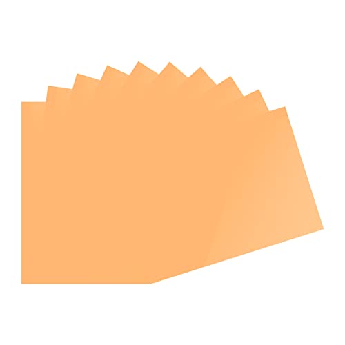 10Pcs Correction Gel Light Filter Overlay Transparent Plastic PVC Sheets Orange for Photo