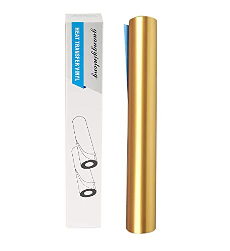 Heat Transfer Vinyl Shiny Golden Iron on Vinyl (8 Foot)