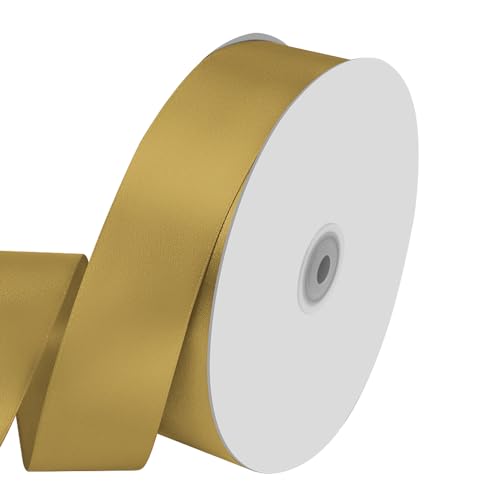 1-1/2" x 100 Yards Golden Satin Ribbon Crafts Gift Wrapping