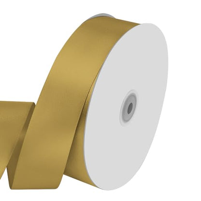 1-1/2" x 100 Yards Golden Satin Ribbon Crafts Gift Wrapping