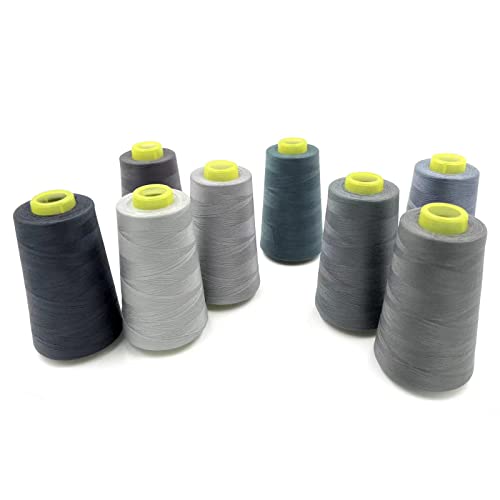 8 Cones of 3000 Yards Each Spool Thread for All Purpose (8 Count)