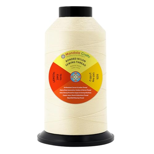 Size 46 210D T45 Ivory Bonded Nylon Thread