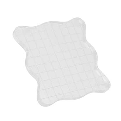 1PC Transparent Acrylic Stamp Blocks with Grid Lines