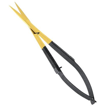 Cross Edge Spring Scissors 5 Inch straight Stainless