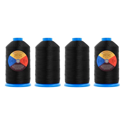 Size 277 840D T270 Black Combo Bonded Nylon Thread (9597.76 Foot)