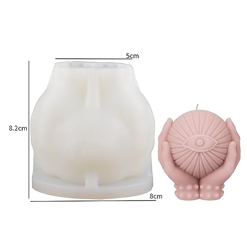Skull Eye Candle Molds Hand Crystal Ball Resin Mold