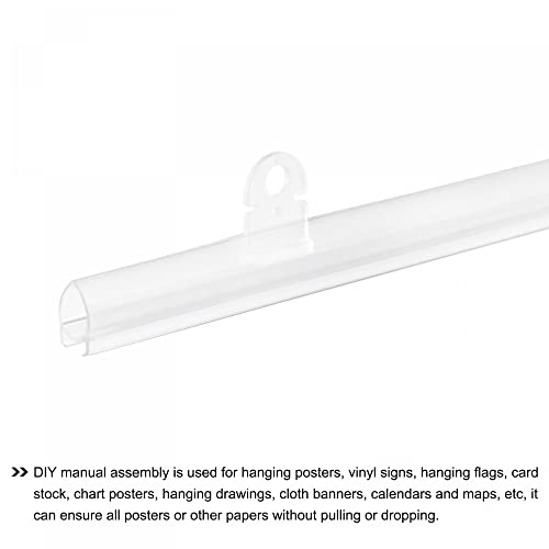 PVC Poster Hanger Rail Poster Strip Bar 70cm