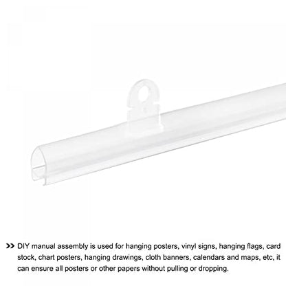 PVC Poster Hanger Rail Poster Strip Bar 70cm