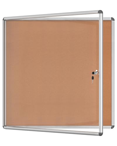 38"x38" Enclosed Bulletin Board (50 Count)