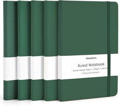 5 Pack Lined Notebook Journals (5 Count)