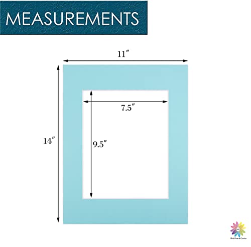 Mat Board Center 10 Pack 11x14 Photo Mats for 8x10 Picture (10 Count)