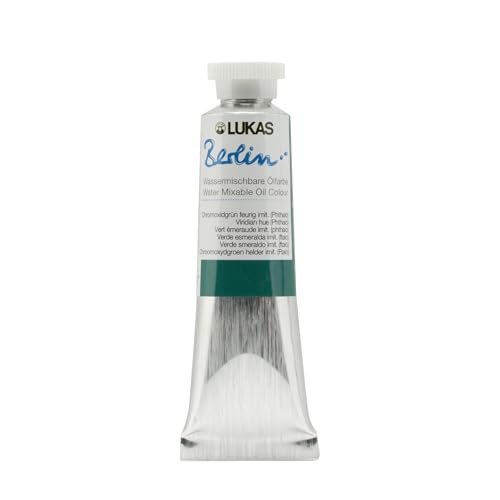 Berlin Pro Artists Water Mixable Oil Paint 37 ml Tube Viridian Hue