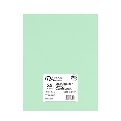 PA Paper Accents Stash Builder Cardstock 8.5" x 11" Tranquil
