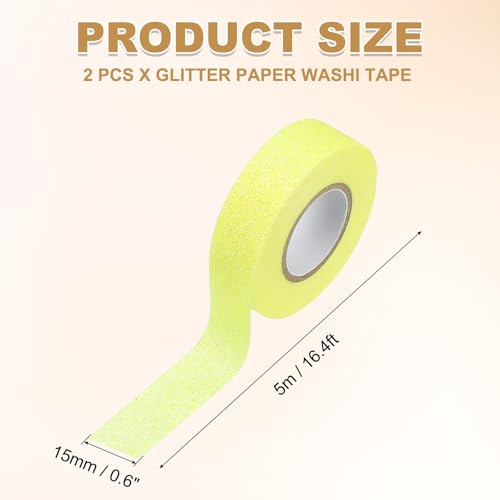 2 Roll Glitter Paper Washi Tape (2 Count)