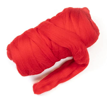 Colored Natural Wool roving (16 Ounce)