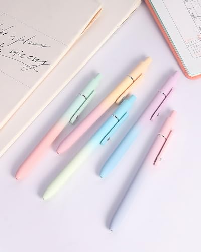 Gel Pens 5pcs Black Ink Medium Point 0.7mm Smooth Writing Pens (5 Count)