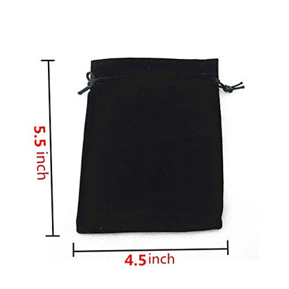 20pcs 4.5 "X 5.5" Velvet Drawstring Cloth Jewelry Pouches Gift Candy Bags Wedding Headphones Bag