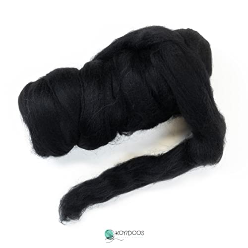 Colored Natural Bulk Wool roving (8 Ounce)