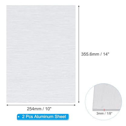 6061 T651 Aluminum Sheet Metal 14 x 10 x 1 (2 Count)
