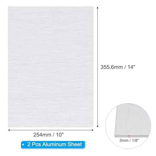 6061 T651 Aluminum Sheet Metal 14 x 10 x 1 (2 Count)