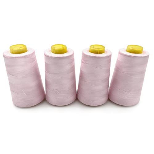 4 Cones of 3000 Yards Each Spool Thread for All Purpose (36000 Foot)