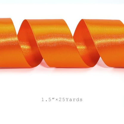 Orange Ribbon 1.5 Inch 25 Yards