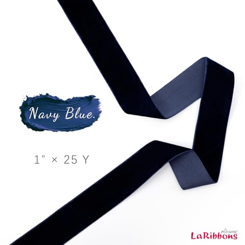 Navy Velvet Ribbon
