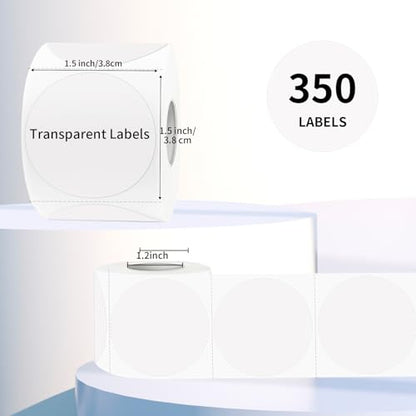 Round Transparent Thermal Label Stickers
