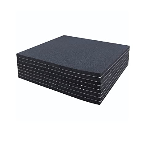 Rubber Adhesive Pads 8 Pcs 4"x4"x1