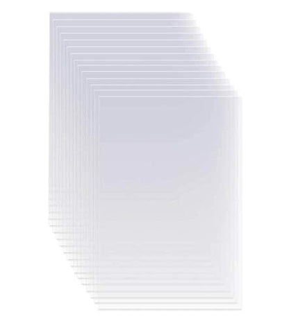 15 Pack 6 Mil Clear Mylar Stencil Sheets (15 Count)