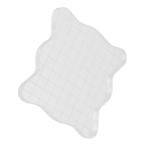 1PC Transparent Acrylic Stamp Blocks with Grid Lines