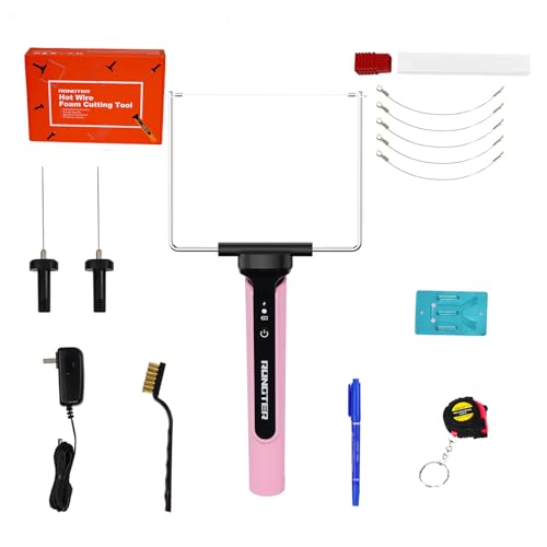 3-in-1 Hot Wire Electric Foam Cutter, Styrofoam Cutter Tool, Pink