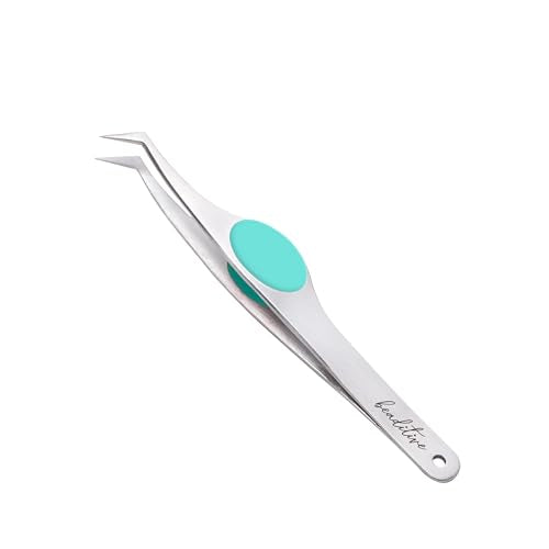 High Precision Angled Tip Tweezers with Cushion Grip