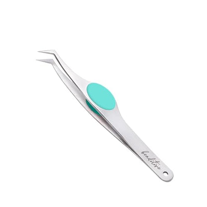 High Precision Angled Tip Tweezers with Cushion Grip