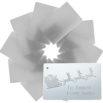 Metal Engraving Blanks for Etching w (10 Count)