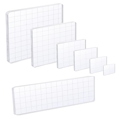 7 Pcs Acrylic Stamp Blocks (7 Count)