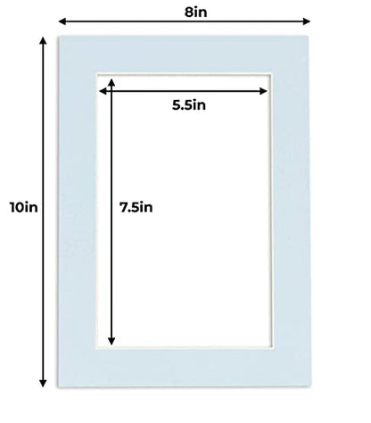 6x8 Mat for 8x10 Frame (25 Count)