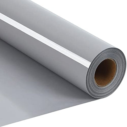 RENLITONG Grey Iron on Vinyl 12Inch by 20ft Roll Heat Transfer Vinyl for T