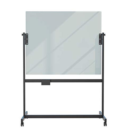 Glass Dry Erase Whiteboard Rolling Easel