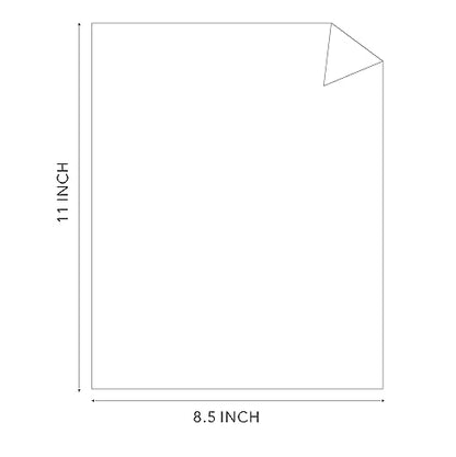 White Cardstock Thick Paper 50 Sheets (50 Count)