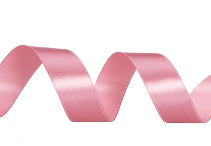 1 Inch Rose Gold Solid Satin Ribbon for Gift Wrapping