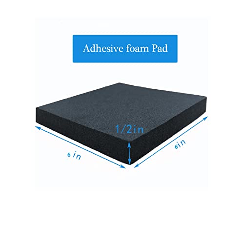 4 Pcs Foam Padding Sheet with Adhesive 6"x6"x1 (4 Count)