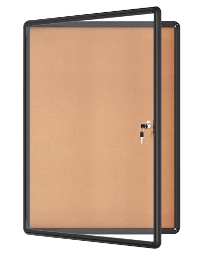 38"x28" Enclosed Bulletin Board
