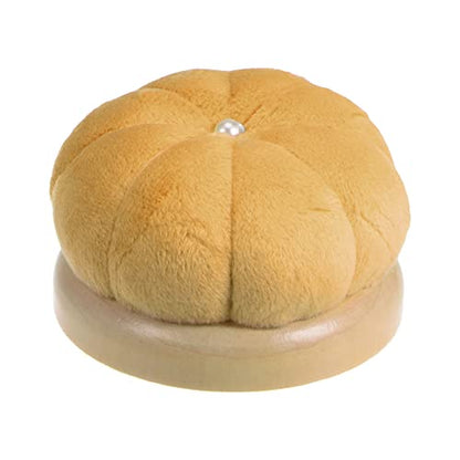 Wooden Base Needle Pincushions Japanese Style Pin Cushions Round Pin Cushion Needle Holder for Sewing Quilting Needlework DIY Crafts