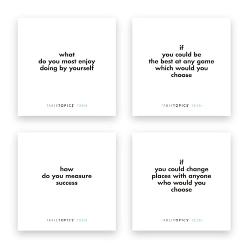 Teen Conversation Cards for Teenagers with Their Family & Friends